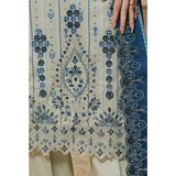 VS-ANMOL Cottel Printed Emboridered Unstitched 3pcs Suit With Emboridered Dupatta - 257, Women, 3Pcs Shalwar Suit, VS Textile, Chase Value