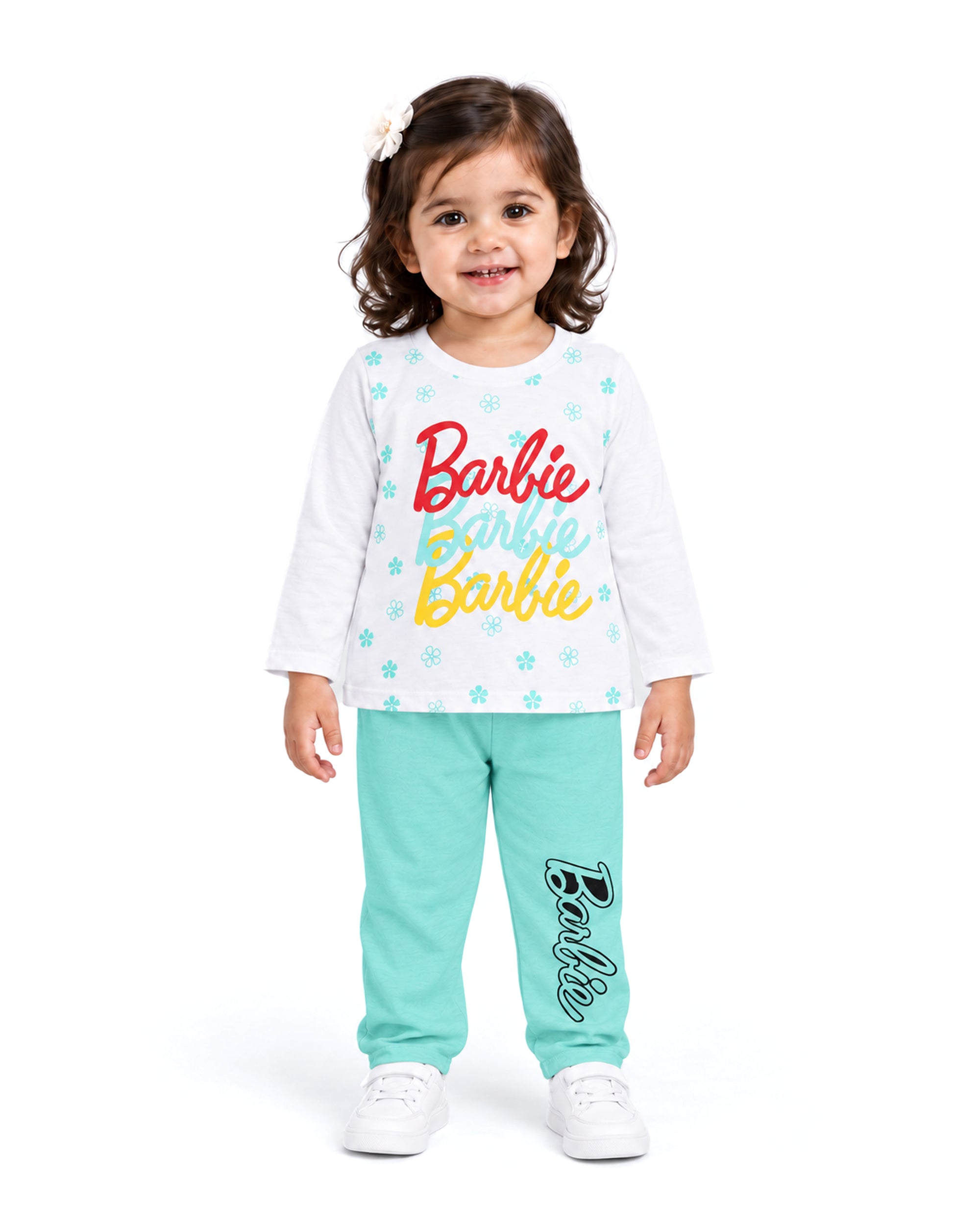 Valuables Girls Printed Full Sleeves Suit