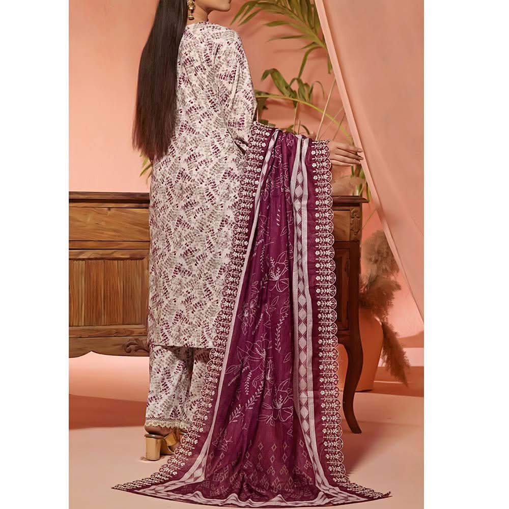 Aiza & Momina Digital Printed Chikankari Embroidered Unstitched 3Pcs Suit - 26, Women, 3Pcs Shalwar Suit, VS Textile, Chase Value