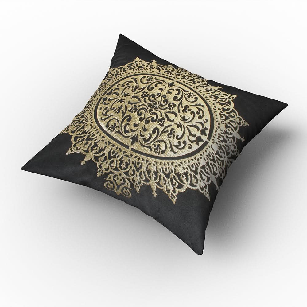 Velvet Stripes Cushion - Black, Cushions & Pillows, Chase Value, Chase Value