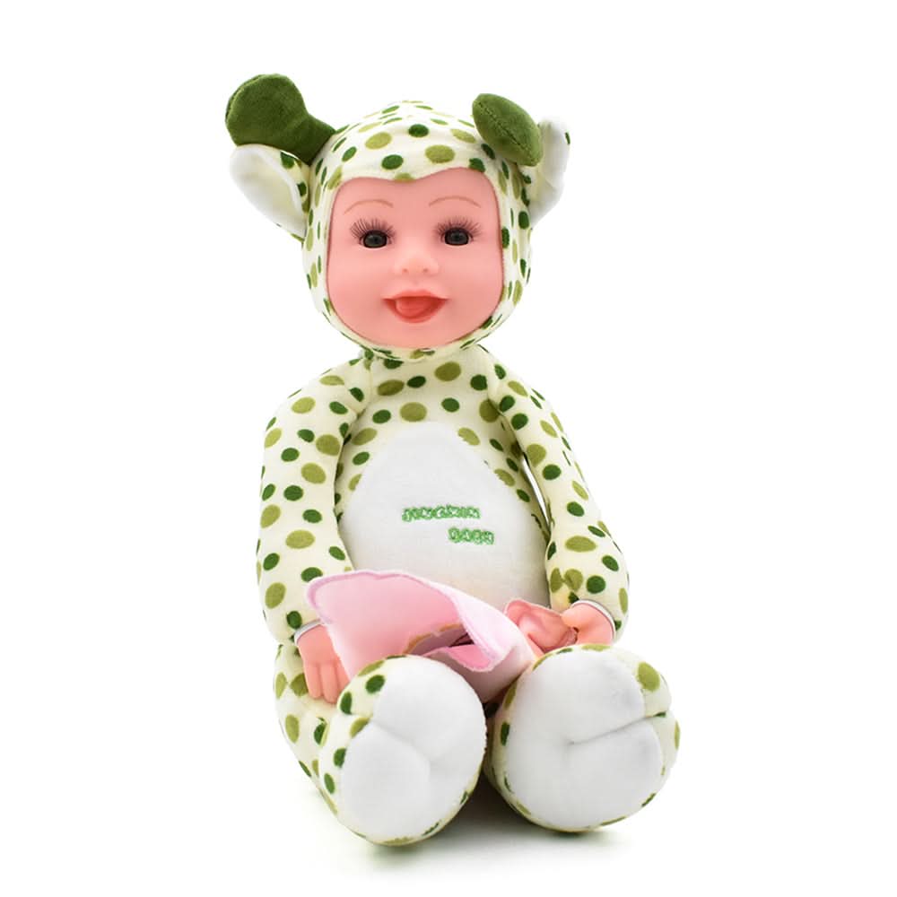 Musical Baby Doll - 11 Inch - Green, Musical Toys, Chase Value, Chase Value