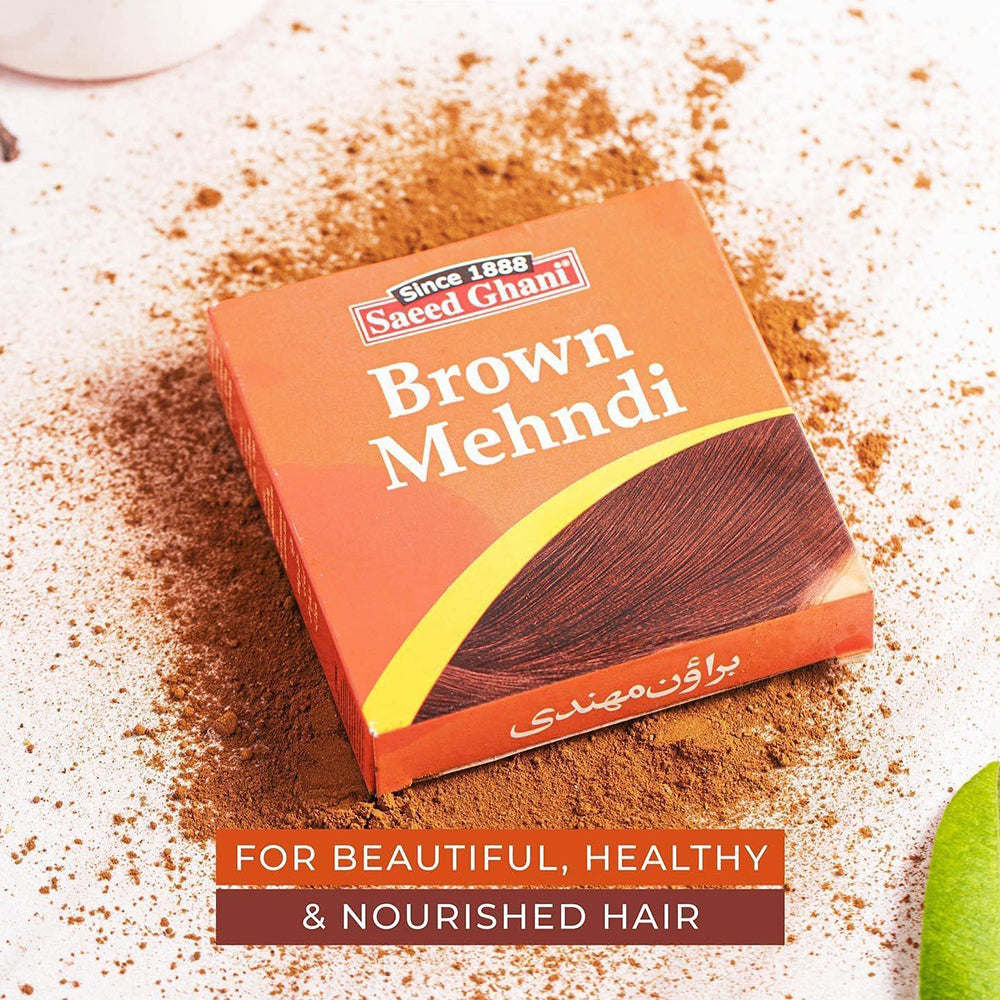 Saeed Ghani Brown Mehndi 10gm, Hair Color, Saeed Ghani, Chase Value