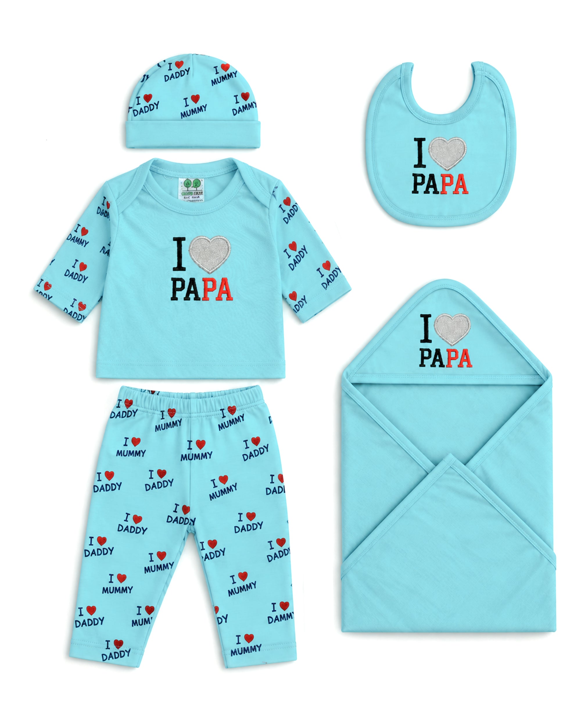 Newborn Baby Gift Set - 5 Pcs Suit Set