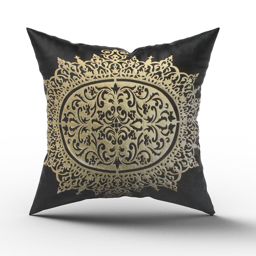 Velvet Stripes Cushion - Black, Cushions & Pillows, Chase Value, Chase Value