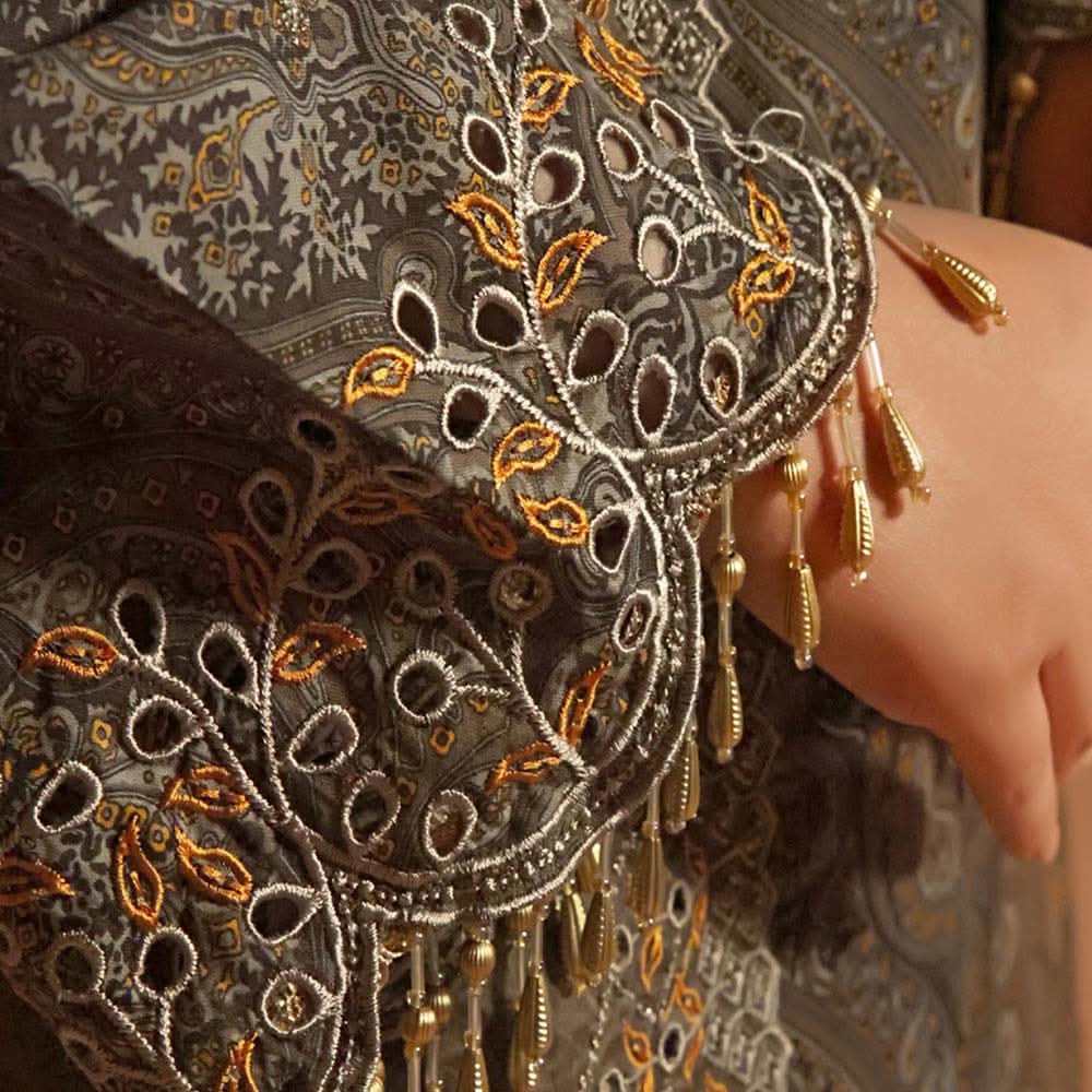 Aiza & Momina Digital Printed Chikankari Embroidered Unstitched 3Pcs Suit - 28, Women, 3Pcs Shalwar Suit, VS Textile, Chase Value