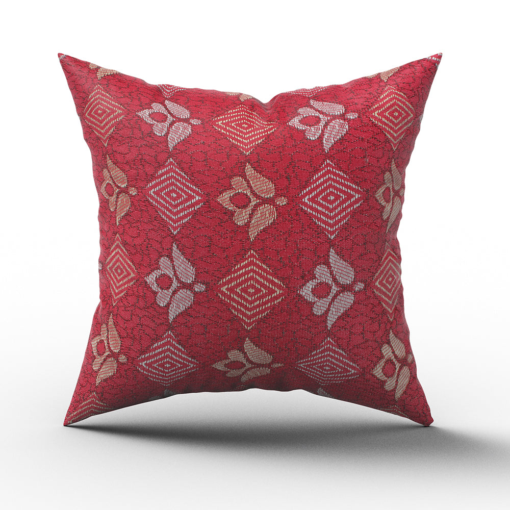 Jacquard Cushion - Maroon, Cushions & Pillows, Chase Value, Chase Value