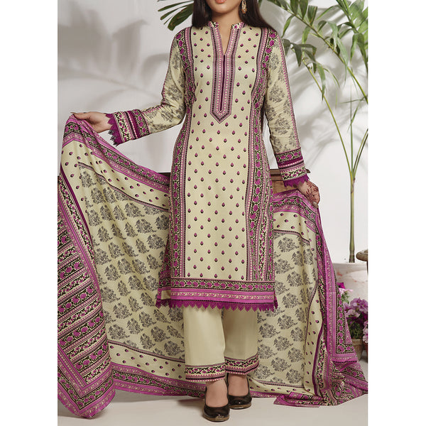 VS Daman Printed Lawn Suit Unstitched 3Pcs V-2 - 914 - A, Women, 3Pcs Shalwar Suit, VS Textile, Chase Value