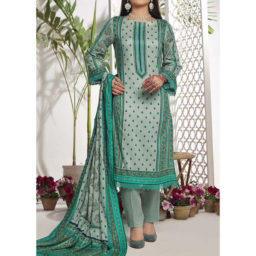 VS Daman Printed Lawn Suit Unstitched 3Pcs V-2 - 914 - B, Women, 3Pcs Shalwar Suit, VS Textile, Chase Value