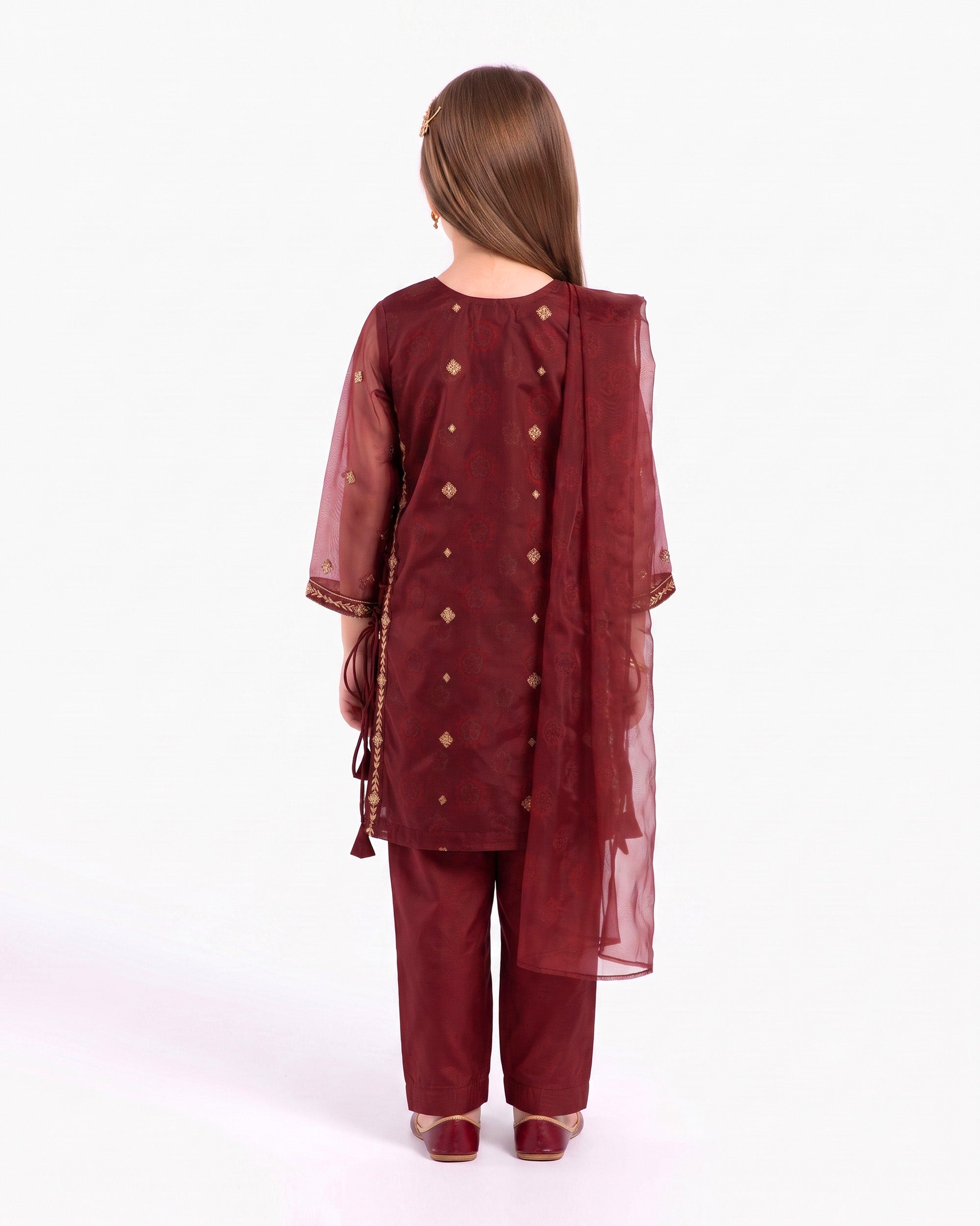 Eminent Girls' Signature Embroidered 3pc Suit