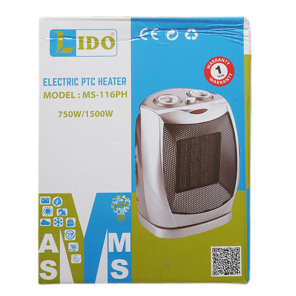 PTC Heater (1500w) Lido MS-116PH, Home & Lifestyle, Heater, Chase Value, Chase Value