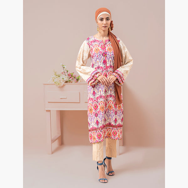 Eminent Women's Digital Printed Lawn Unstitched Kurti