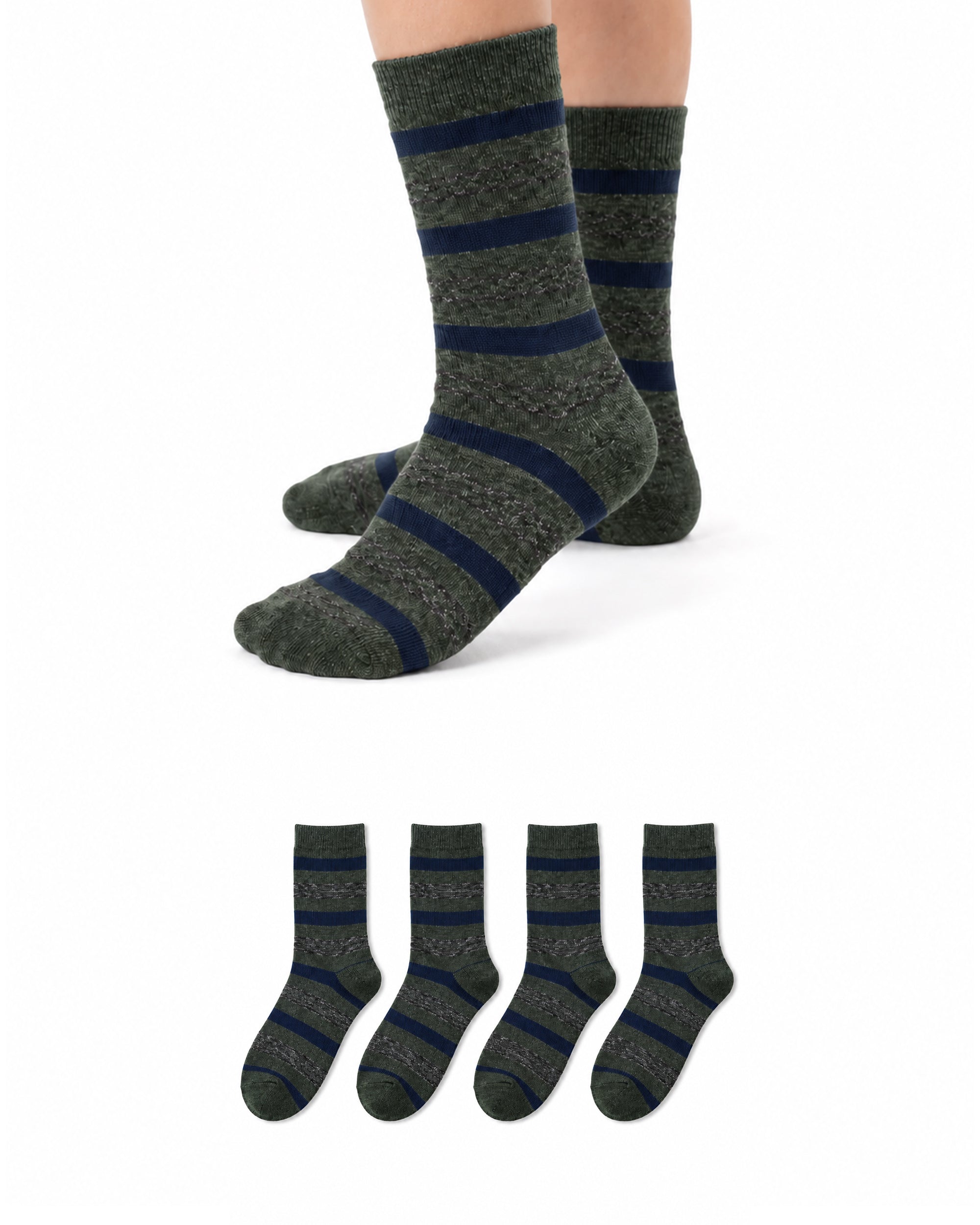 Valuables Boys Printed Lycra Socks - 4 Pc
