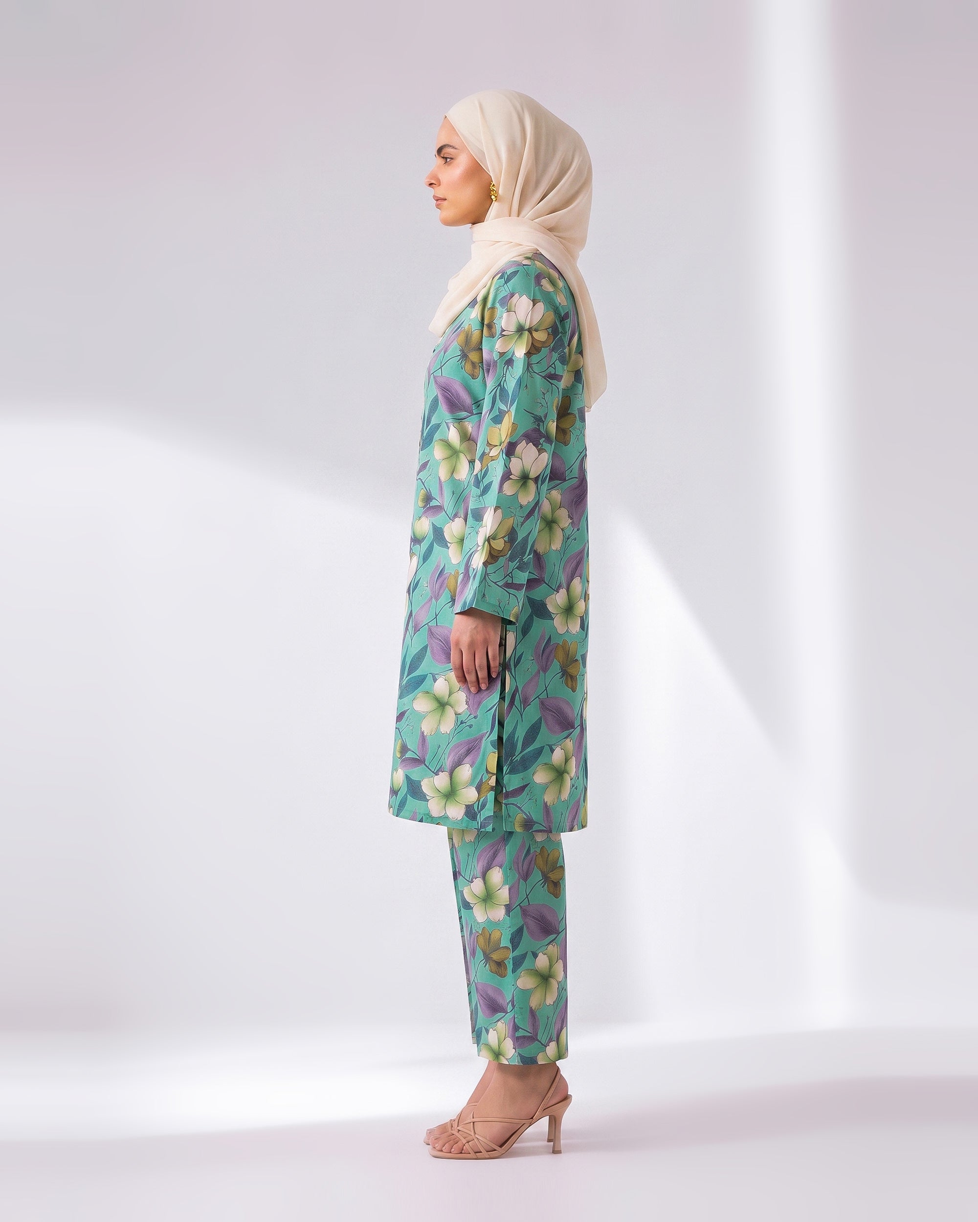 Valuables Women's Printed Unstitched 2 PC Suit