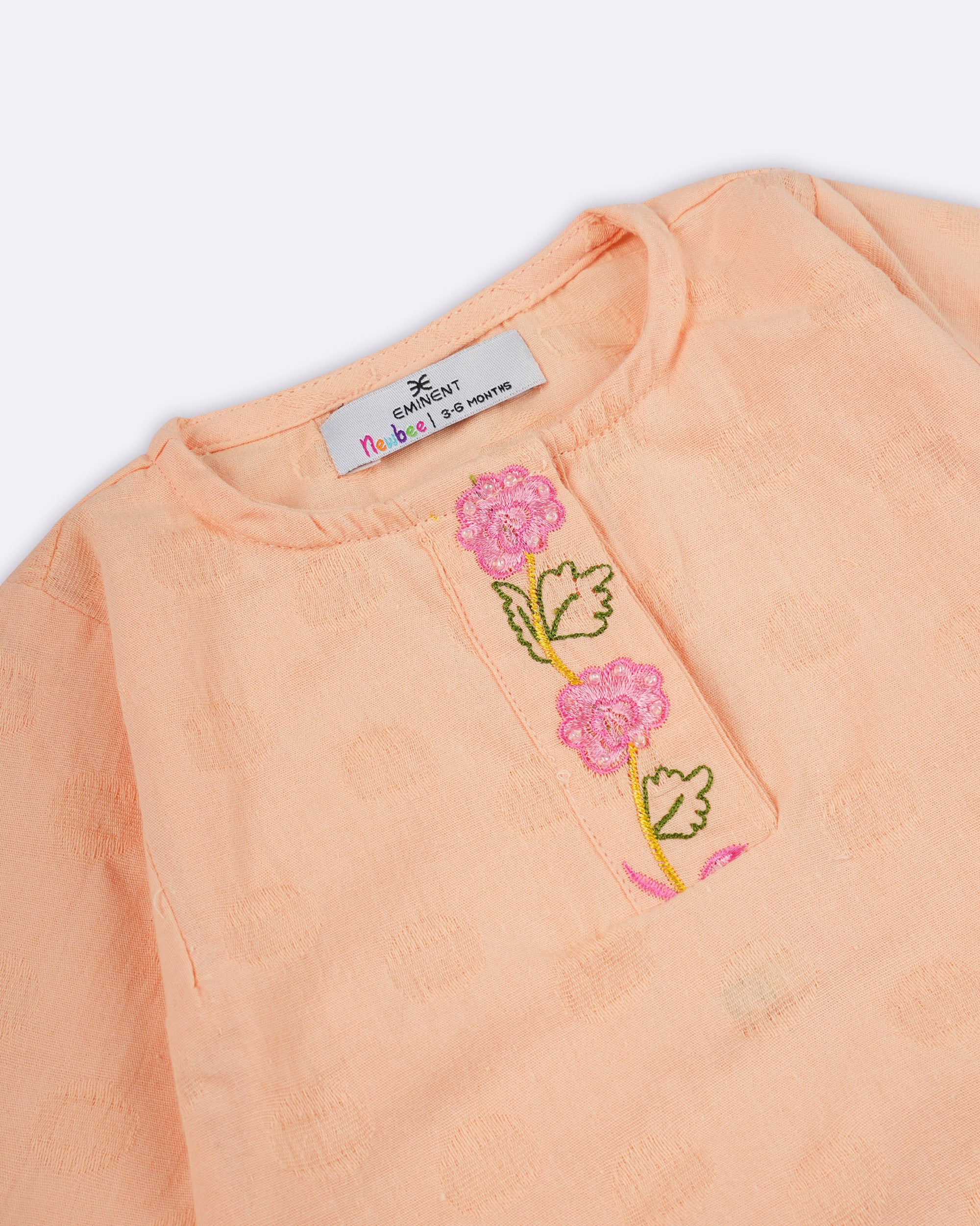 Eminent Newborn Ethnic Essentials Embroidered 2 Pc Suit
