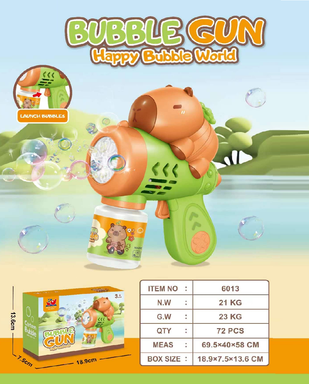 Bubble Gun Multi Holes