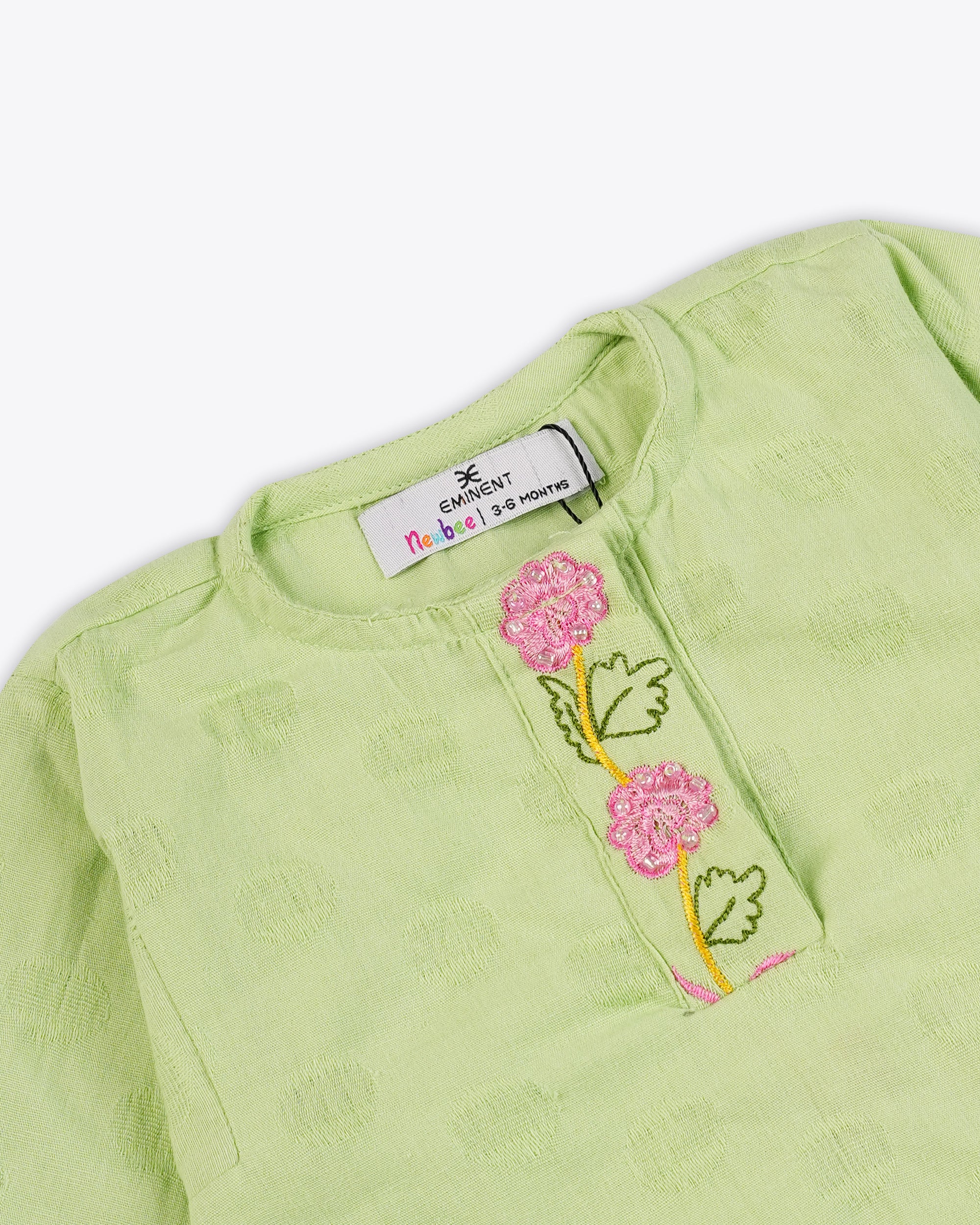 Eminent Newborn Ethnic Essentials Embroidered 2 Pc Suit