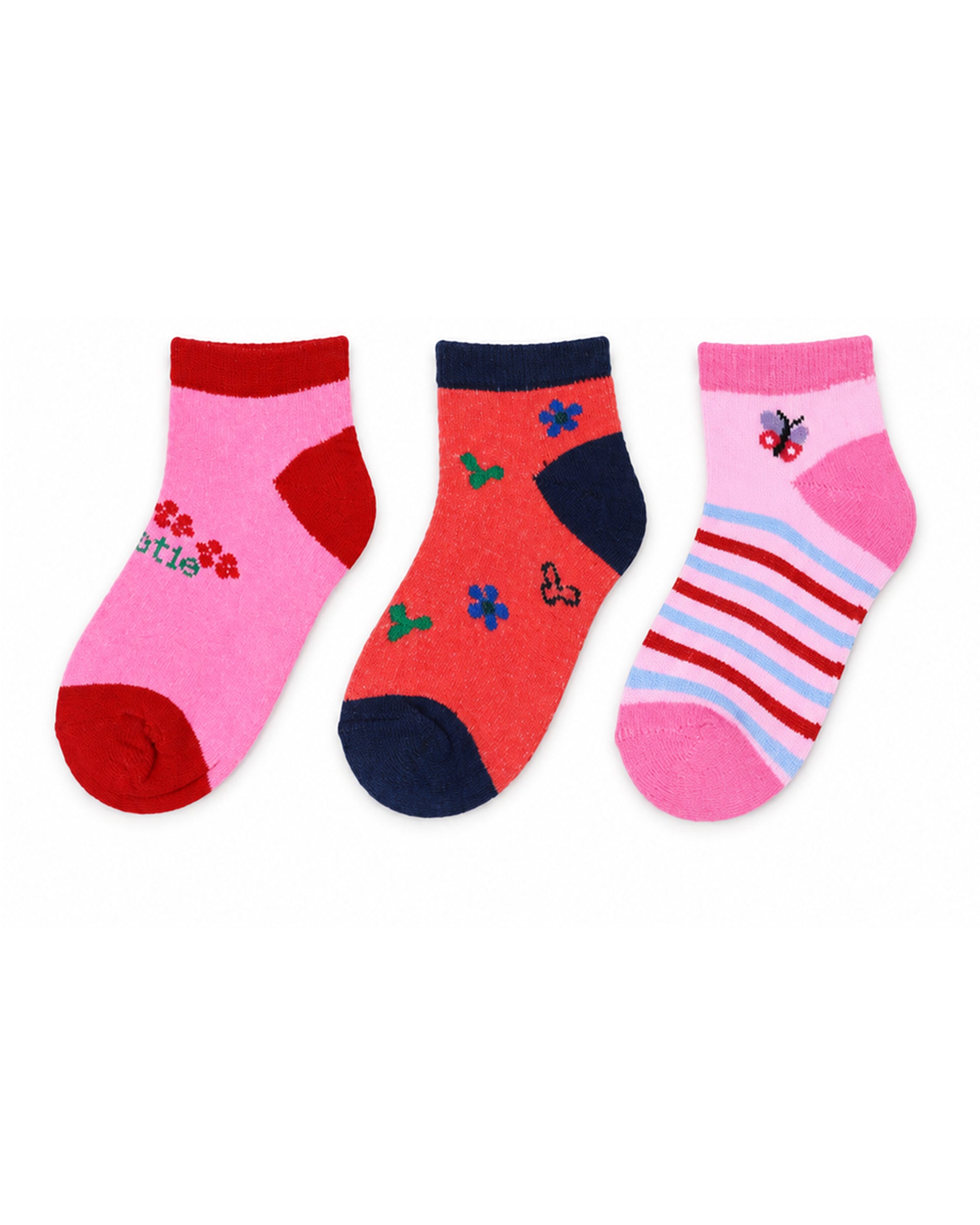 Kids Ankle Socks - 3 Pc