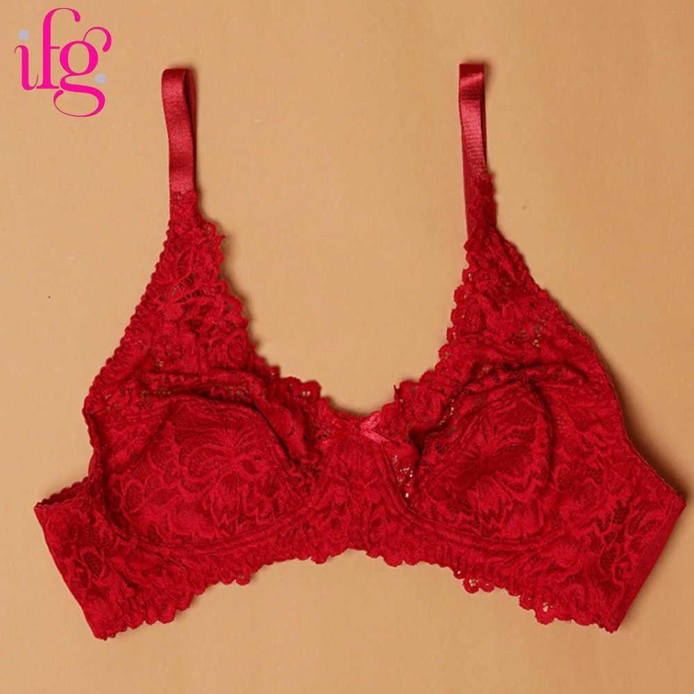 IFG Poppy Bra Blossom 001 - Red, Women Bras, IFG, Chase Value