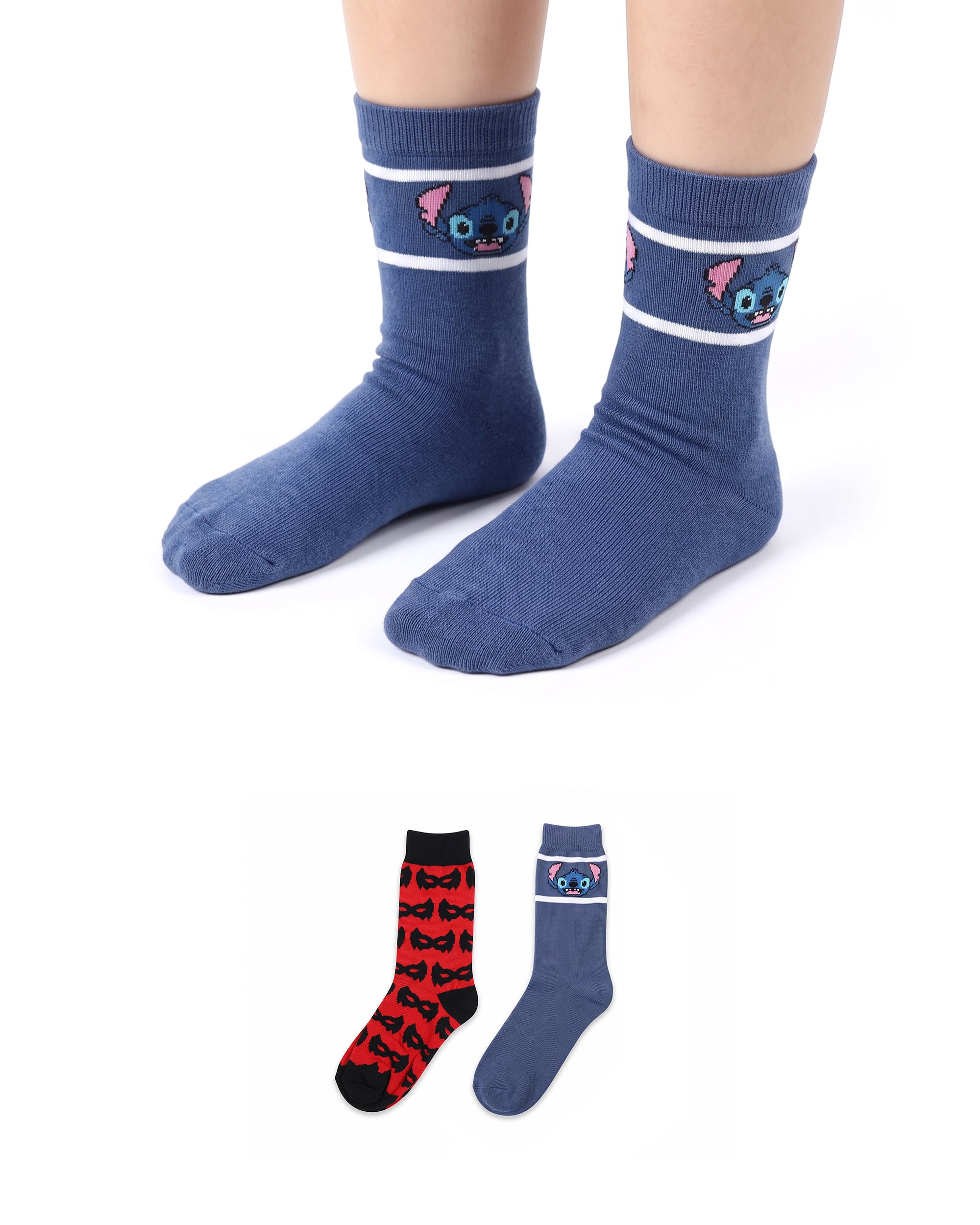 Valuables Girls Printed Lycra Socks - 2 Pc
