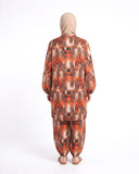 Valuables Women's Slub Printed Suit - 2 Pc