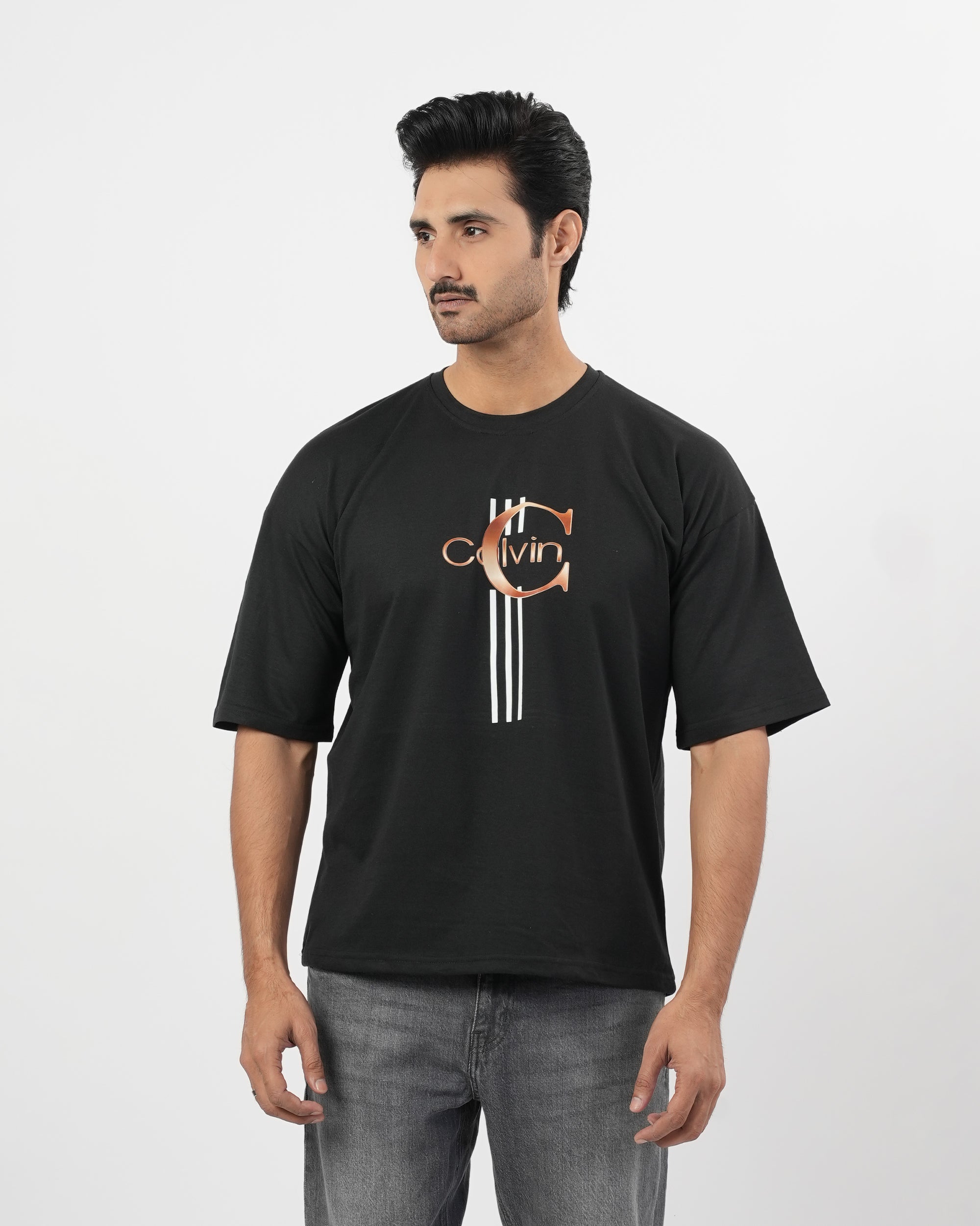 Men's Printed Drop Shoulder T-Shirt