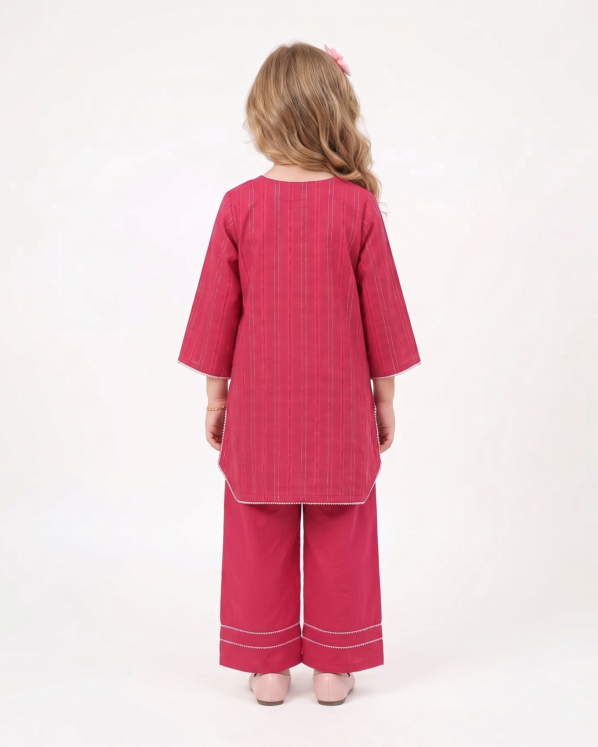 Eminent Girls' Fusion Embroidered Dyed 2Pc Suit