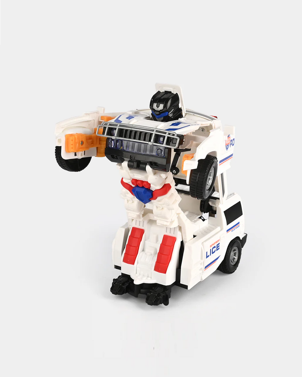 Battery Operated Transformer Police Car With Music