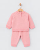 Eminent Newborn Girls Floral Applique Sweater Suit