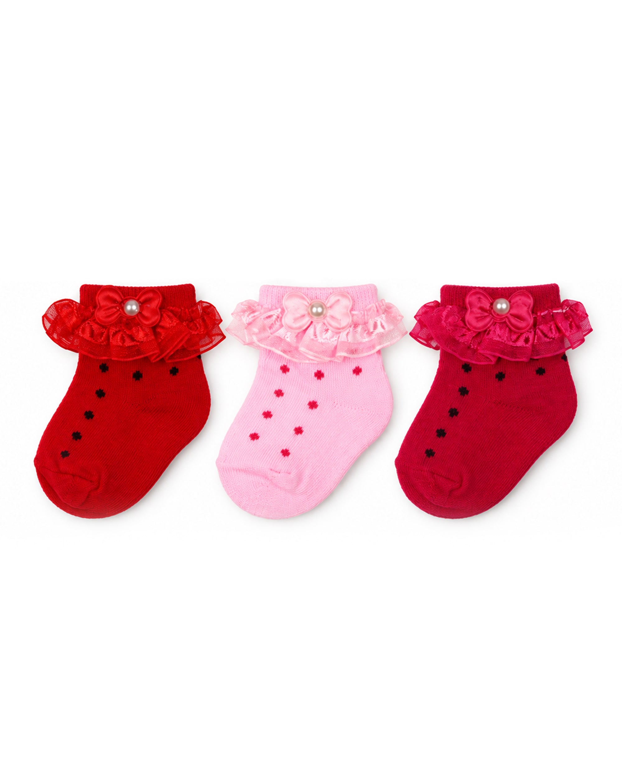 Newborn Frill Socks - 3 Pc