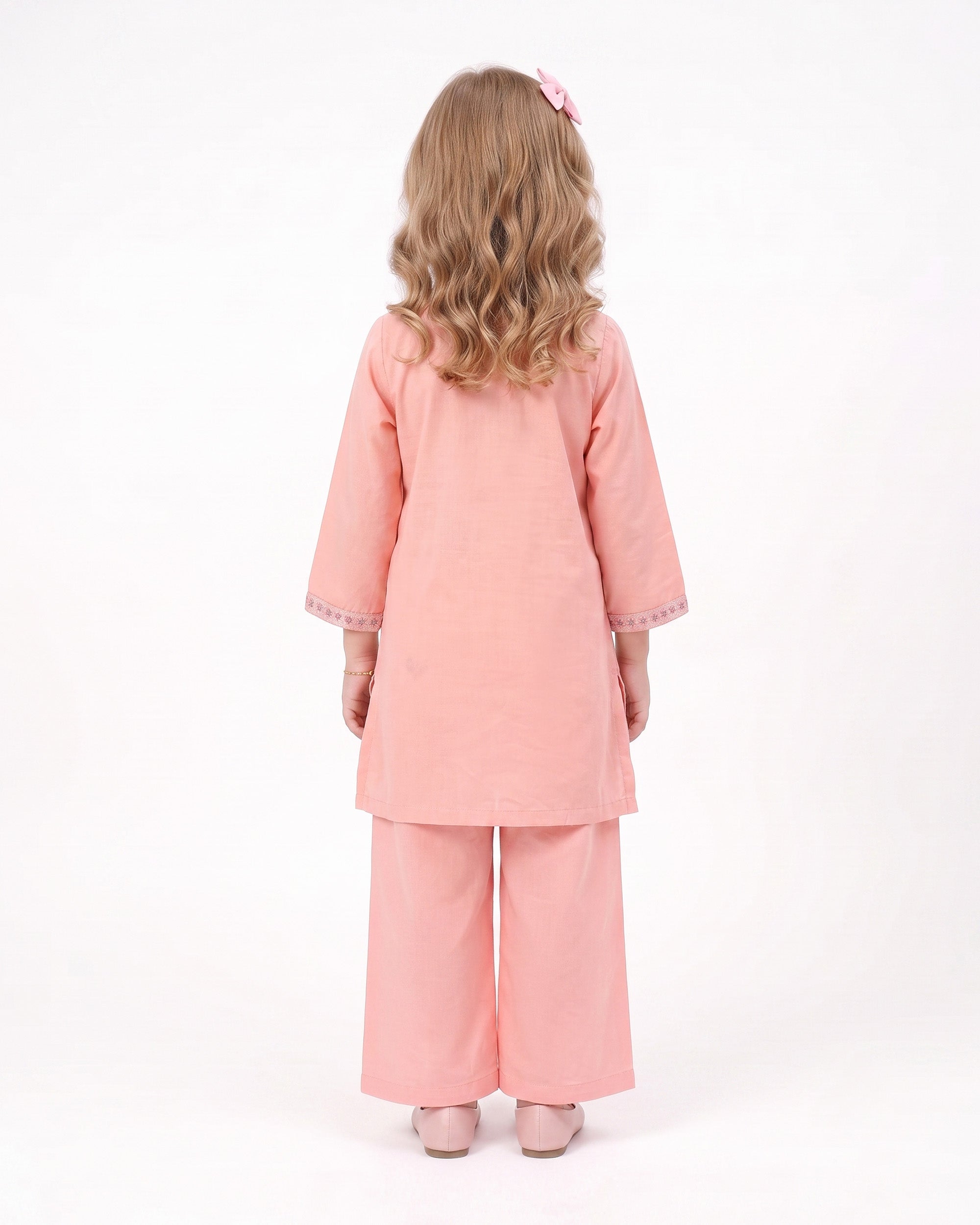 Eminent Girls' Essentials Embroidered Dyed 2pc Suit