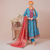 Eminent Embroidered Lawn Digital Printed 3 Piece Suit - S24LPE3P01, Women, Unstitched Kurti, Eminent, Chase Value