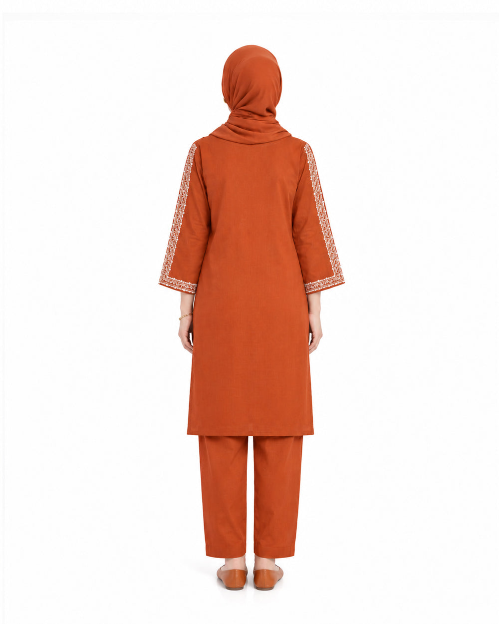 Women's Khaddar Embroidered Suit - 2 Pc