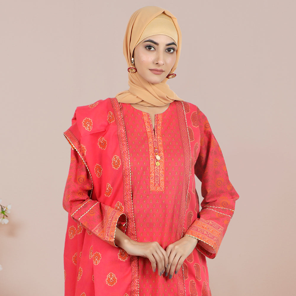 Eminent Women's Digital Printed Unstitched 3pcs Suit - 2, Women, 3Pcs Shalwar Suit, Eminent, Chase Value