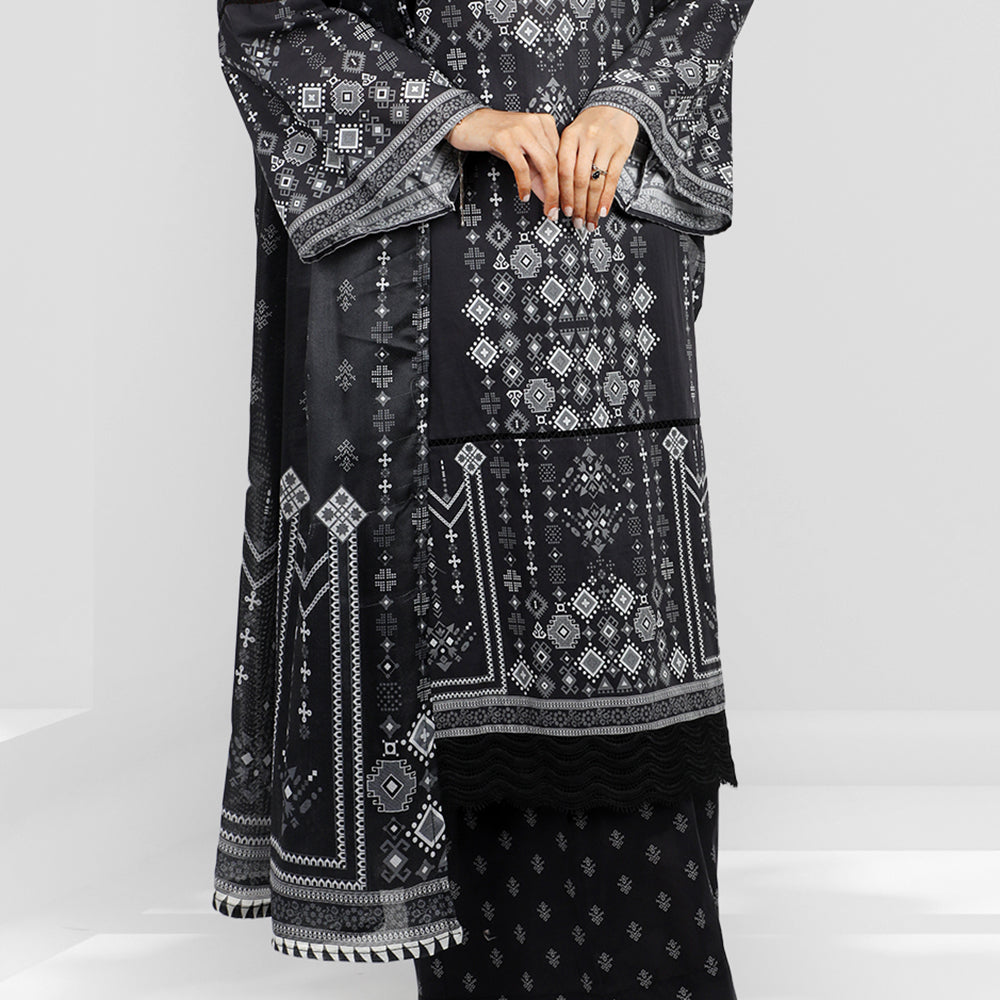 Eminent Printed Digital Lawn Unstitched 3Pcs Suit - ES24LP3P23, Women, Unstitched Kurti, Eminent, Chase Value