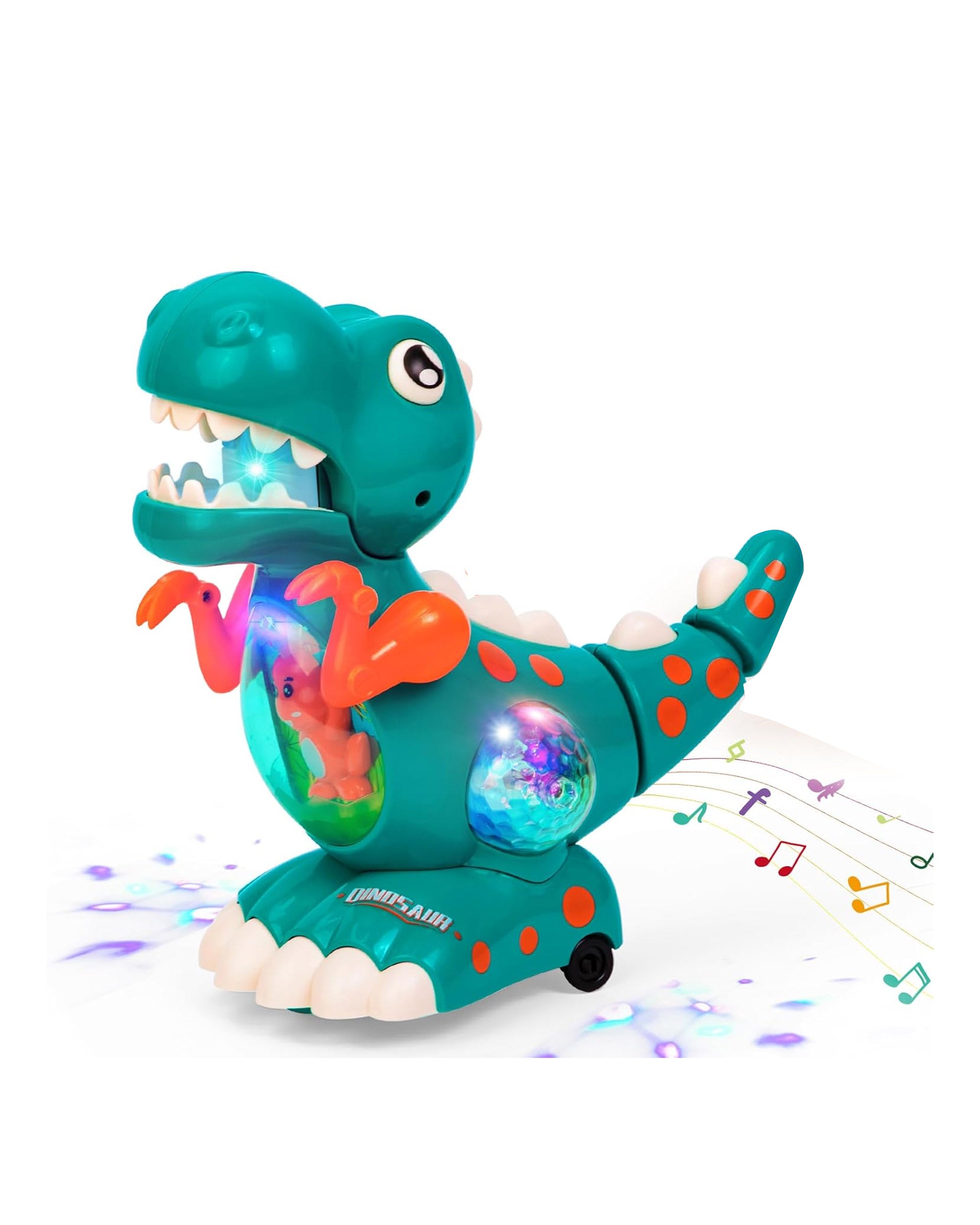 Battery Operated Dinosaur with Light & Music