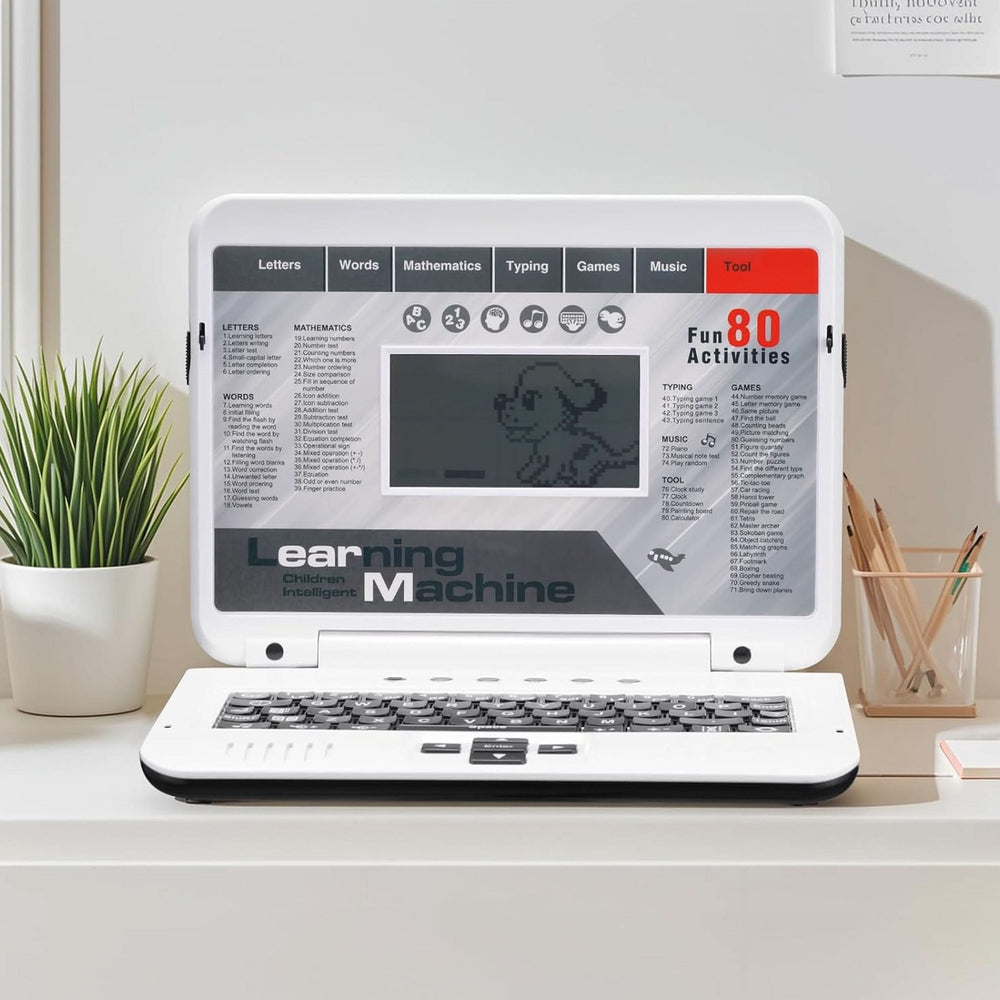 Learning & Education Laptop For Kids - White, Educational Toys, Chase Value, Chase Value