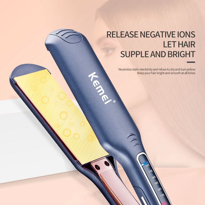 Kemei Hair Straightener Km-740 - Green, Straightener & Curler, Kemei, Chase Value