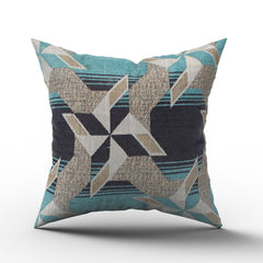 Jacquard Cushion - Sea Green, Cushions & Pillows, Chase Value, Chase Value