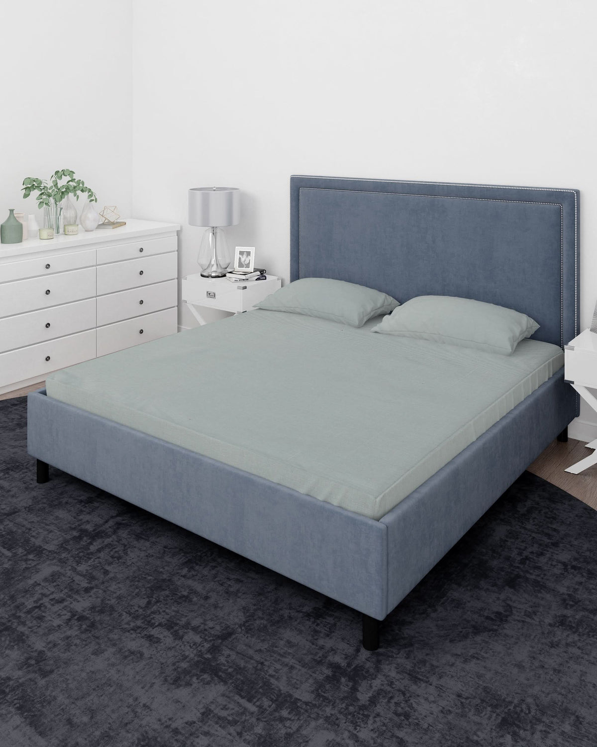 Valuables Plain Cotton Double Bedsheet 90x102, Double Size Bed Sheet, Chase Value, Chase Value
