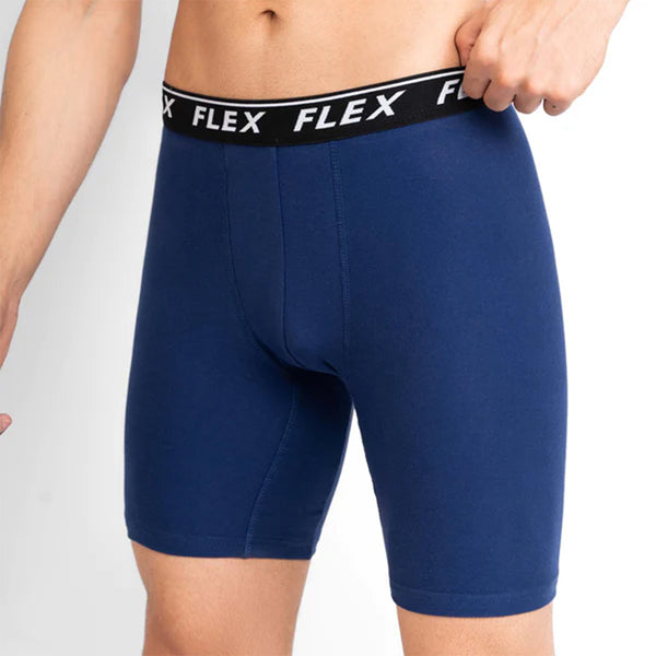 Flex Boxer Briefs Sports Stretch, Double Pack, Assorted Colors, Men's Underwear, Flex Knitwear, Chase Value