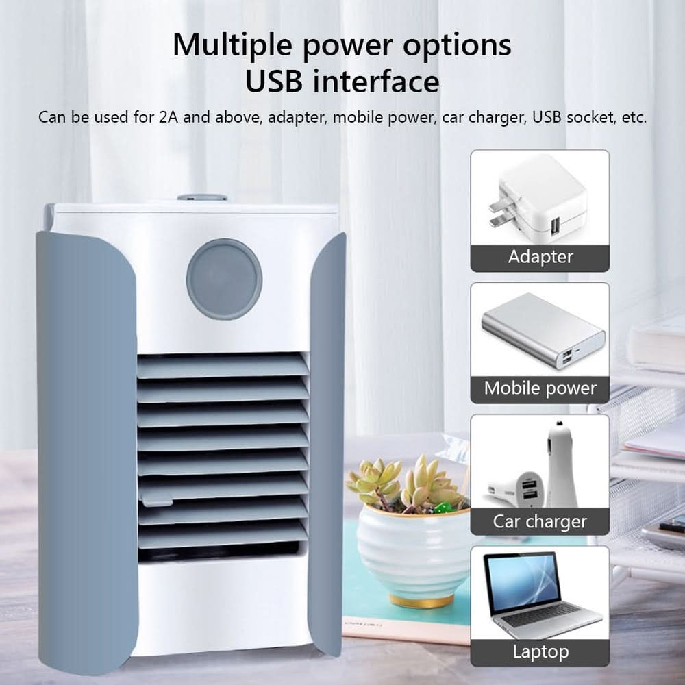 Mini Air Conditioner Cooler USB Charging Portable Air Conditioner Fan, Rechargeable Fan, Chase Value, Chase Value