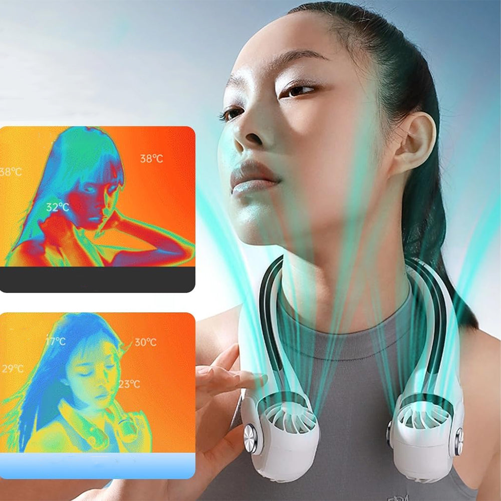 Sogo Rechargeable Portable Hanging Neck Fan, Rechargeable Fan, Sogo, Chase Value