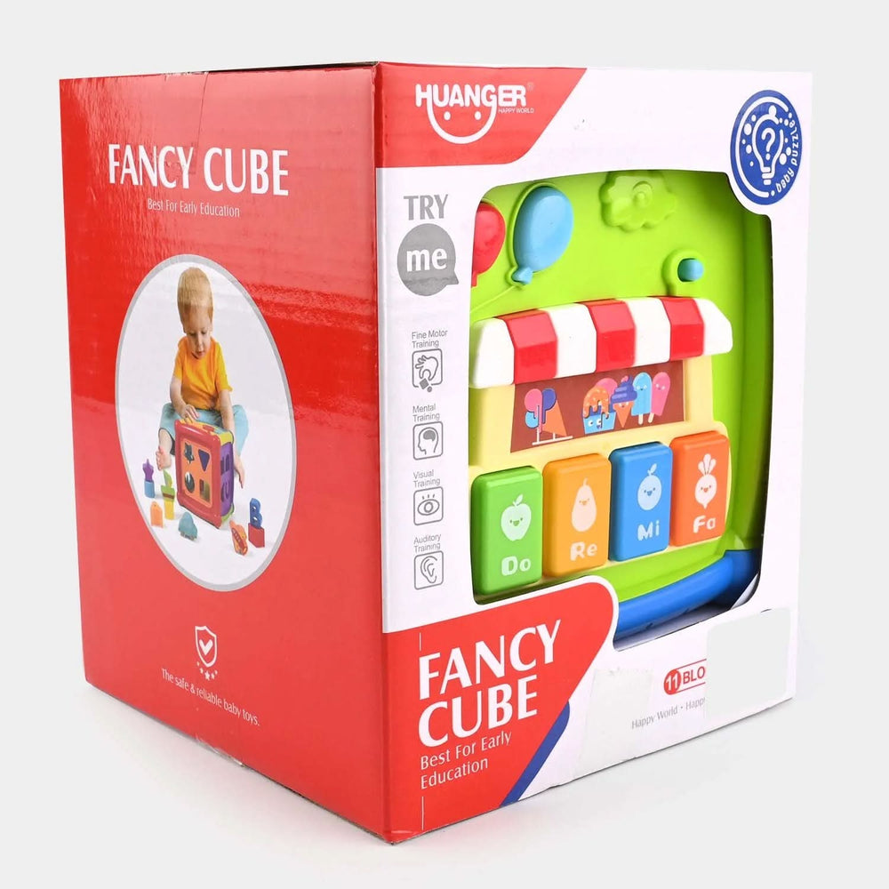 Huanger Fancy Cube With Light & Music - Multi Color, Musical Toys, Chase Value, Chase Value