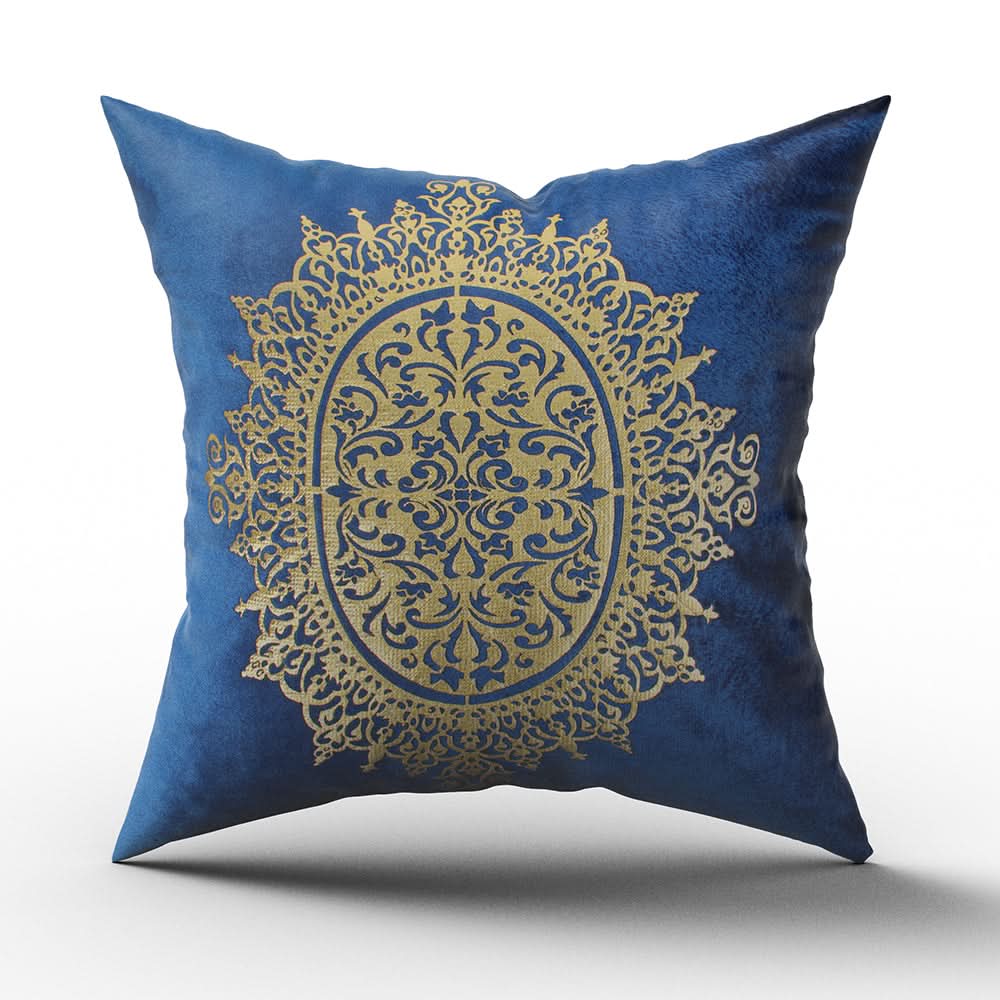 Velvet Stripes Cushion - Dark Blue, Cushions & Pillows, Chase Value, Chase Value