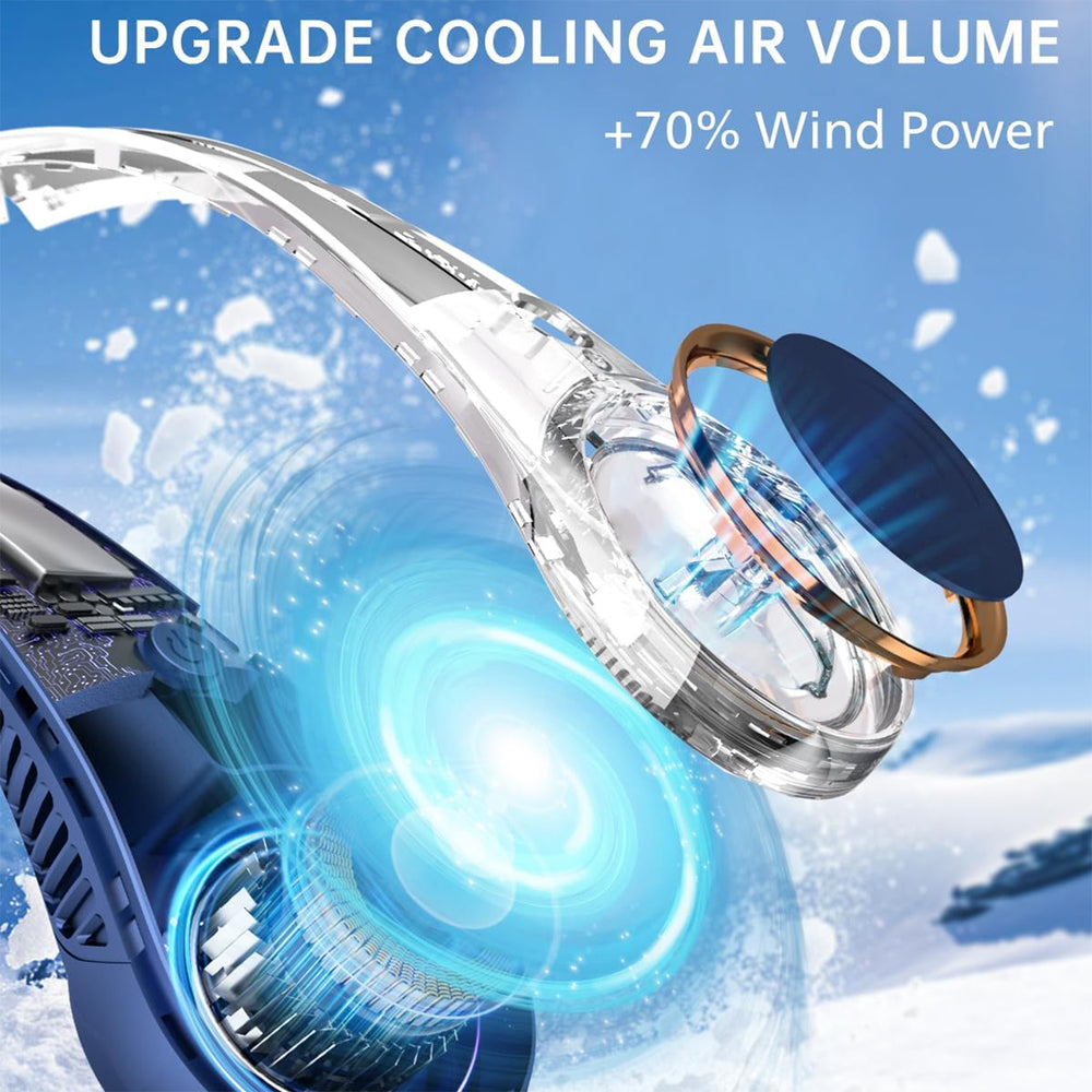 Portable Cooling Neck Fan USB Rechargeable Fan Indoor & Outdoor, Rechargeable Fan, Chase Value, Chase Value