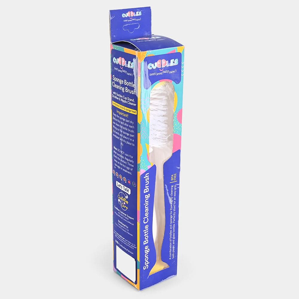 Cuddles sponge bottle cleaning - White, Feeding Supplies, Cuddles, Chase Value