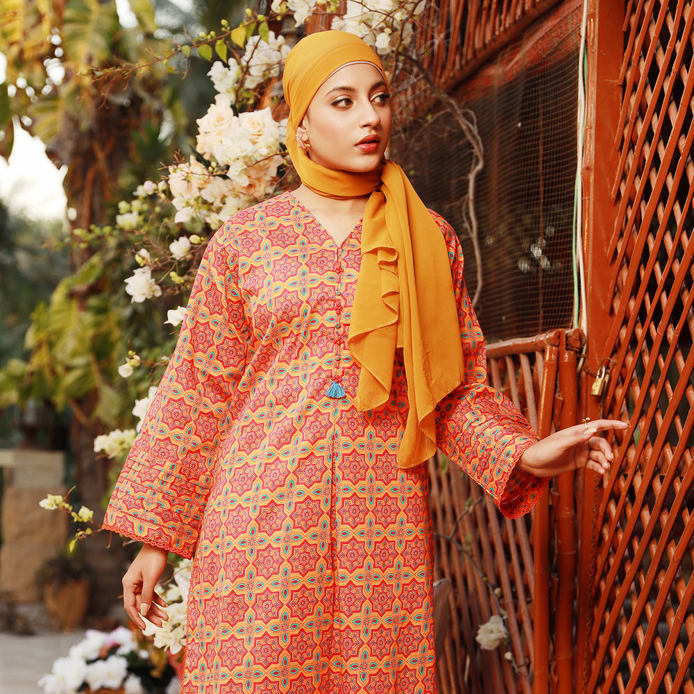 Eminent Printed Doriya Lawn Unstitched Kurti - 1, Women, Unstitched Kurti, Eminent, Chase Value