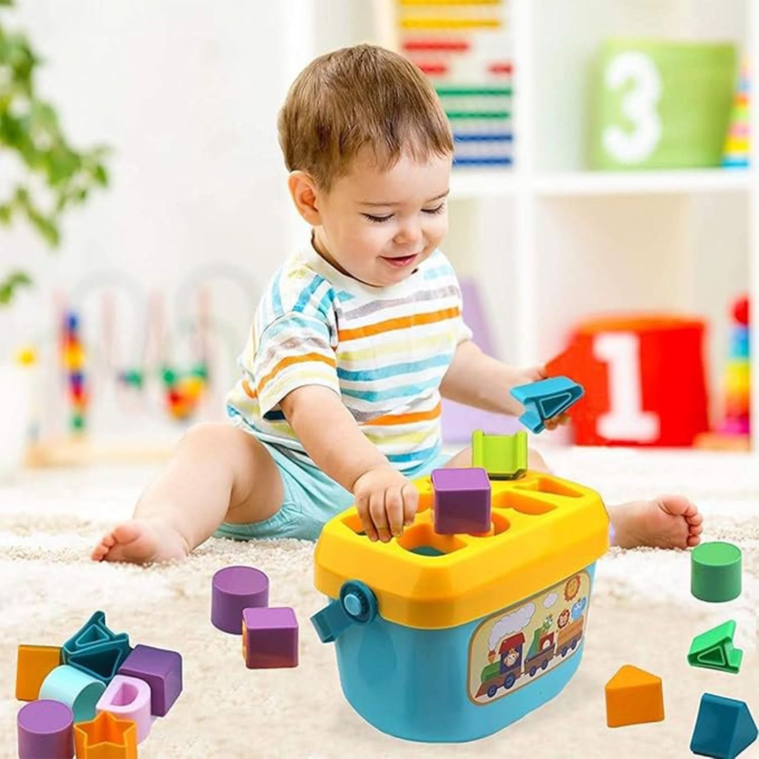 Huanger Baby First Blocks - Multi Color, Musical Toys, Chase Value, Chase Value
