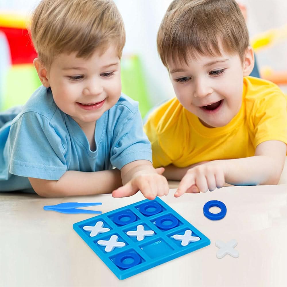 Lets Play Tic Tac Toe - Sky Blue, Educational Toys, Chase Value, Chase Value