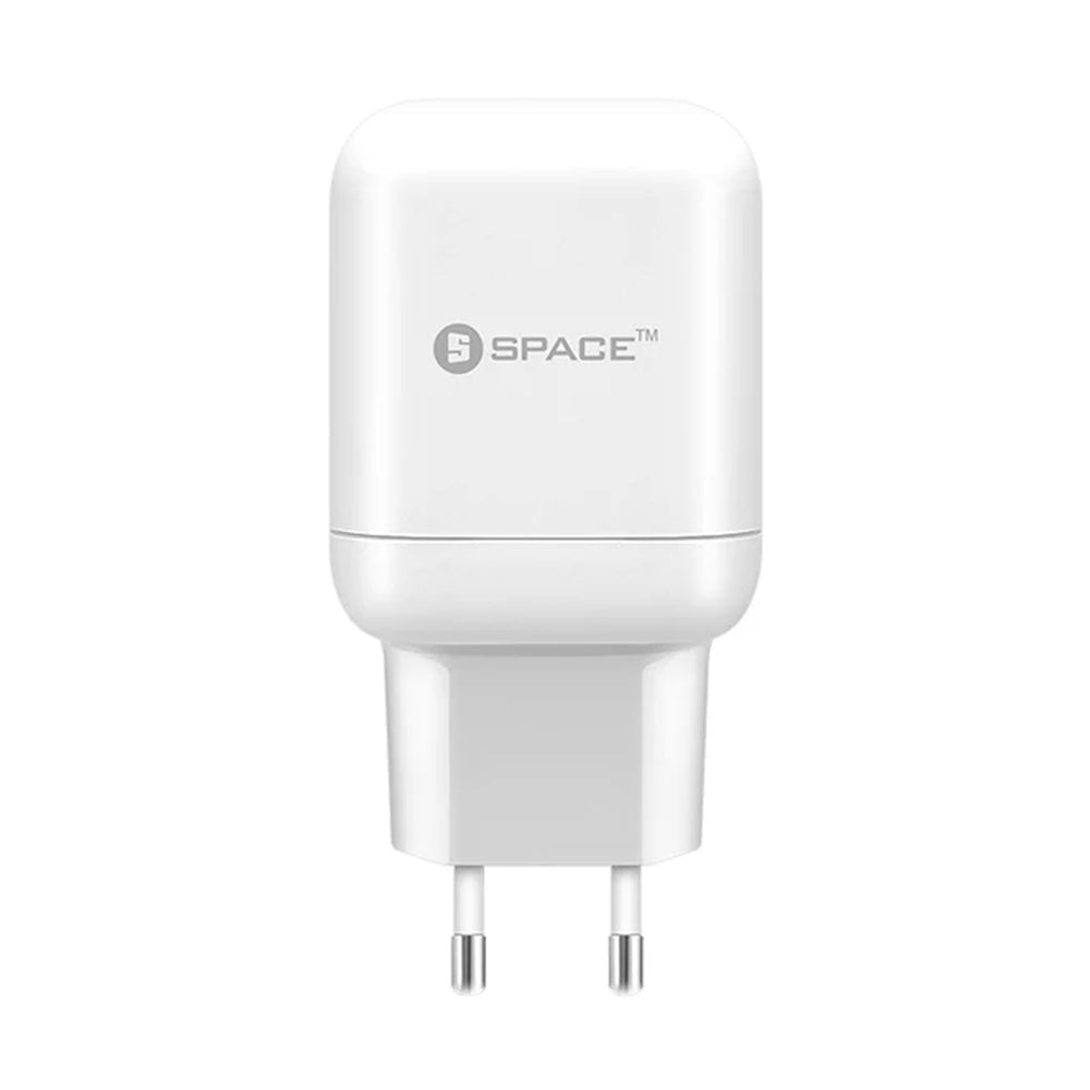 Space WC-103 Dual Port USB Wall Charger, Mobile Charger, Space, Chase Value